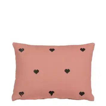 Kussen hart roze - l35xb25xh10cm