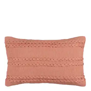Kussen streep licht bruin - l55xb35xh10cm