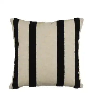 Kussen streep antraciet - l45xb45xh10cm