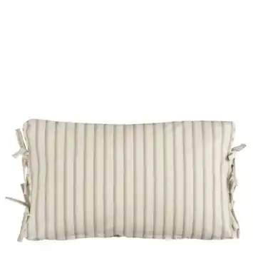Kussen streep donker bruin - l55xb35xh10cm