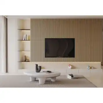Lattenwand licht eiken 260 x 52,6 cm dikte 22 mm