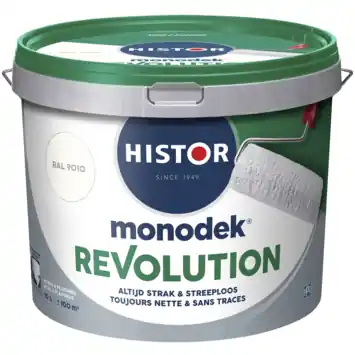 Histor Monodek Revolution muurverf RAL 9010 gebroken wit 10 liter