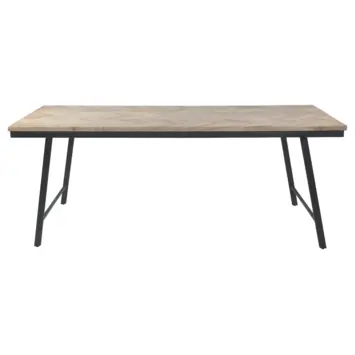KARWEI eettafel Mateo visgraat teakhout 200 x 90 cm