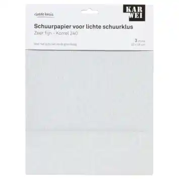 KARWEI schuurpapier lichte schuurklus zeer fijn K240
