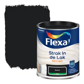 Flexa Strak in de Lak binnenlak mat zwart 750 ml