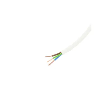 HANDSON Stroomkabel rond wit 3x1,5mm²  5 meter