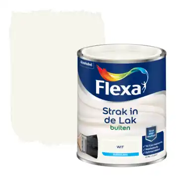 Flexa Strak in de Lak buitenlak zijdeglans wit 750 ml
