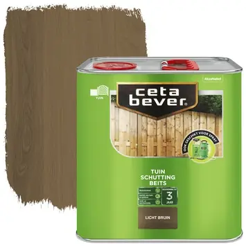 CetaBever Schuttingbeits transparant lichtbruin 2,5 liter