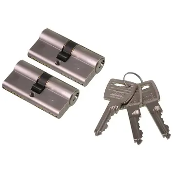 NEMEF veiligheidscilinder NF2 30/30 mm SKG 2-sterren gelijksluitend (2 stuks)