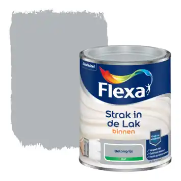 Flexa Strak in de Lak binnenlak mat betongrijs 750 ml