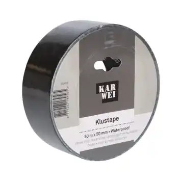 KARWEI klus- en reparatietape zwart 50 m x 50 mm