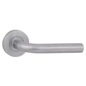 Karwei deurkruk set Henry rond rozet RVS