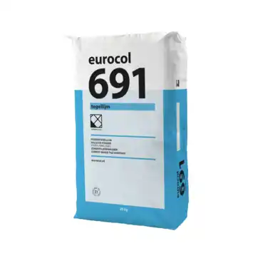 Eurocol 691 poedertegellijm grijs 25 kg