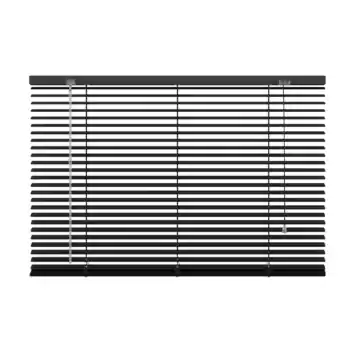 KARWEI aluminium jaloezie 25 mm matzwart (kleurnr. 320) 120x130 cm (bxh)