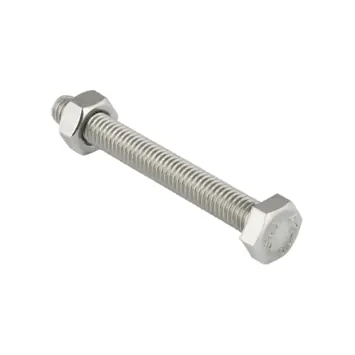 KARWEI zeskantbout voldraad rvs M8x45 mm 8 stuks