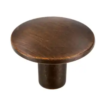 Knop Kaylee messing gezwart 30mm