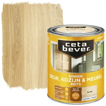 CetaBever Deur, Kozijn & Meubelbeits zijdeglans transparant blank 750 ml