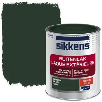 Sikkens buitenlak hoogglans RAL 6009 dennengroen 750 ml