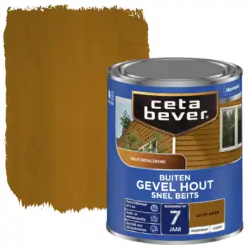 CetaBever Snelbeits Gevel & Kozijn zijdemat transparant eiken 750 ml