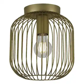KARWEI plafondlamp Vic messing 23xØ21cm