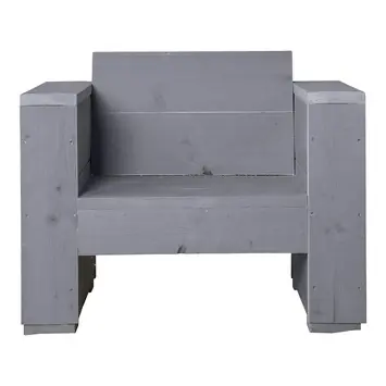 Loungestoel Marlind grijs steigerhout