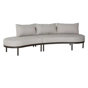 Loungeset Philou bruin metaal