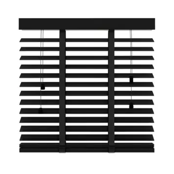 KARWEI houten jaloezie 50 mm matzwart (kleurnr. 947) 80x180 cm (bxh)