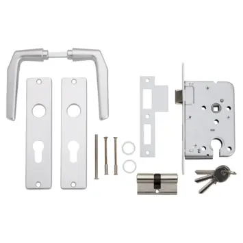 KARWEI insteekslot set compleet cilinder en deurschild Doorn 50mm