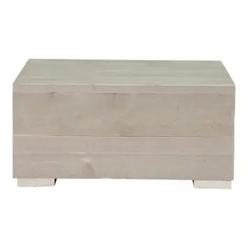 Salontafel Blijdeld zand steigerhout 76 x 76 cm