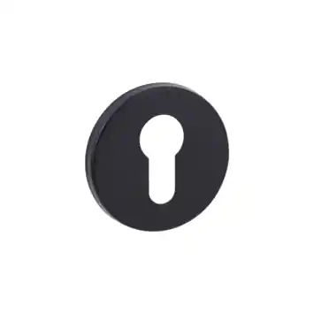 KARWEI cilinder rozet rond zwart (aluminium)