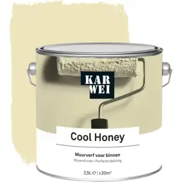 KARWEI muurverf Cool Honey mat 2,5 liter