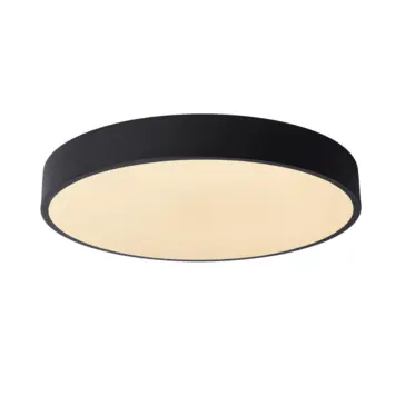 Lucide UNAR plafonnière Ø 39,5 cm LED dimb. 2700K 3 StepDim Zwart