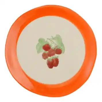 Ontbijtbord fruit oranje - h2xd20 cm