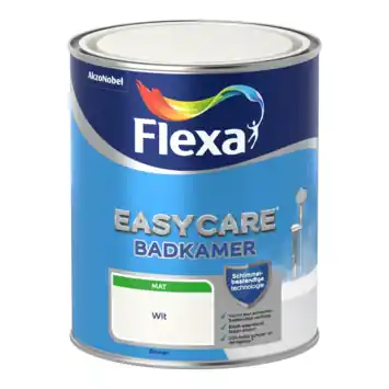 Flexa EasyCare muurverf badkamer wit mat 1 liter