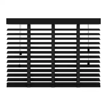 KARWEI houten jaloezie 50 mm matzwart (kleurnr. 947) 100x220 cm (bxh)