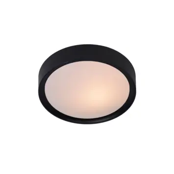 Lucide plafonnière Lex E27 ø 25 cm zwart
