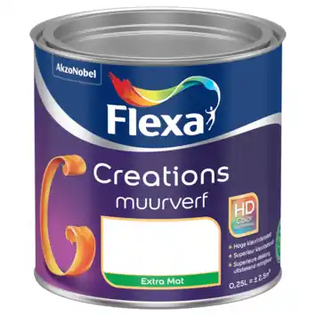 Flexa Creations kleurtester muurverf extra mat 250 ml