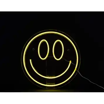 Neon wandlamp Smiley Ø33cm