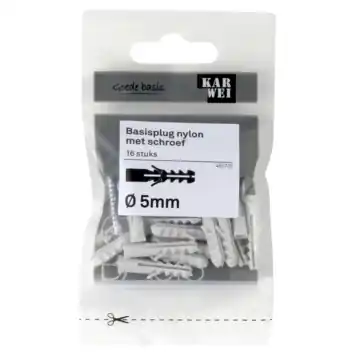 KARWEI Basisplug 5x25mm + uni 3,5x30mm 16ST