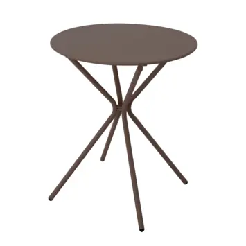 KARWEI bistrotafel Pleun bruin metaal ø 60 cm