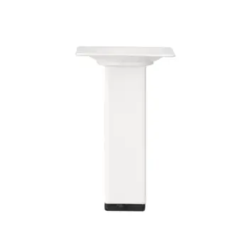 Duraline meubelpoot vierkant wit 2,5x2,5x10 cm