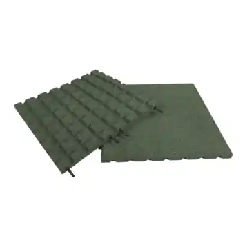 Rubber terrastegel groen 50 x 50 x 2,5 cm