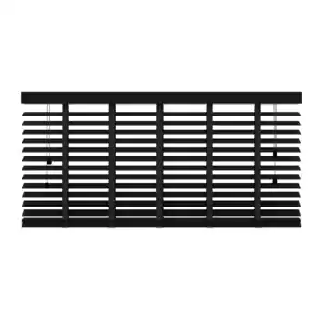 KARWEI houten jaloezie 50 mm matzwart (kleurnr. 947) 160x220 cm (bxh)