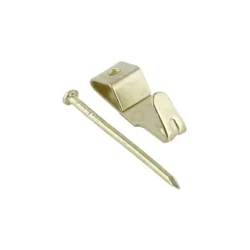 KARWEI Haakje messing met nagel klein 15st.