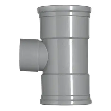 Martens PVC T-stuk 90° 3x manchet 125x75 mm