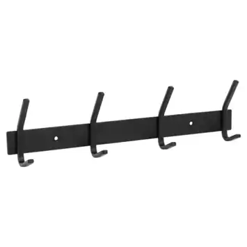 OK kapstok 4 haken Yana zwart 330 mm