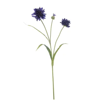 Cornflower spray donker blauw 75cm