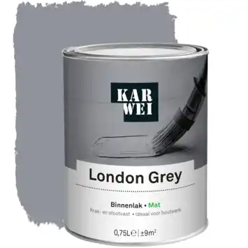 KARWEI binnenlak mat london grey 750 ml