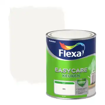 Flexa EasyCare muurverf keuken wit mat 1 liter