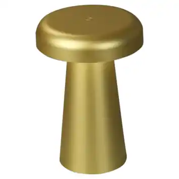 Tafellamp Myco draadloos LED 3W USB oplaadbaar, messing
